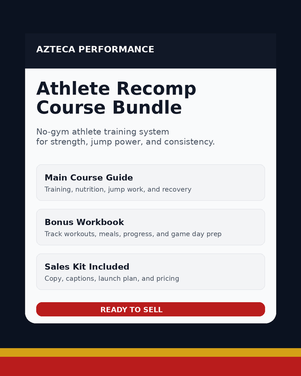 Azteca Performance: No-Gym Athletic Training System