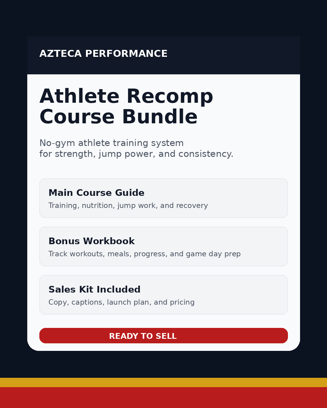 Azteca Performance: No-Gym Athletic Training System